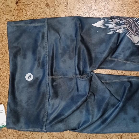 Myrose Buddha Women's Blue Mermaud Active Leggings Size S NWT - Picture 5 of 6
